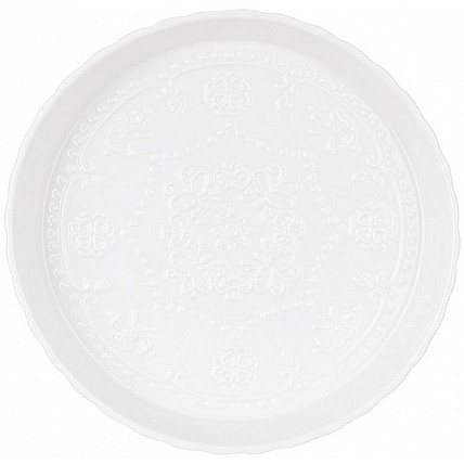 Форма для выпечки фарфоровая "White City Кружево" Ø21х4см, круглая BD-988-444