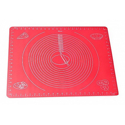 Коврик силиконовый Kamille Vincennes 50х40см с разметкой для раскатки теста и выпечки KM-7787