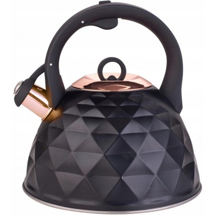 Kamille Whistling Kettle Black Crrystal 3L нержавіюча сталь зі свистком KM-0867