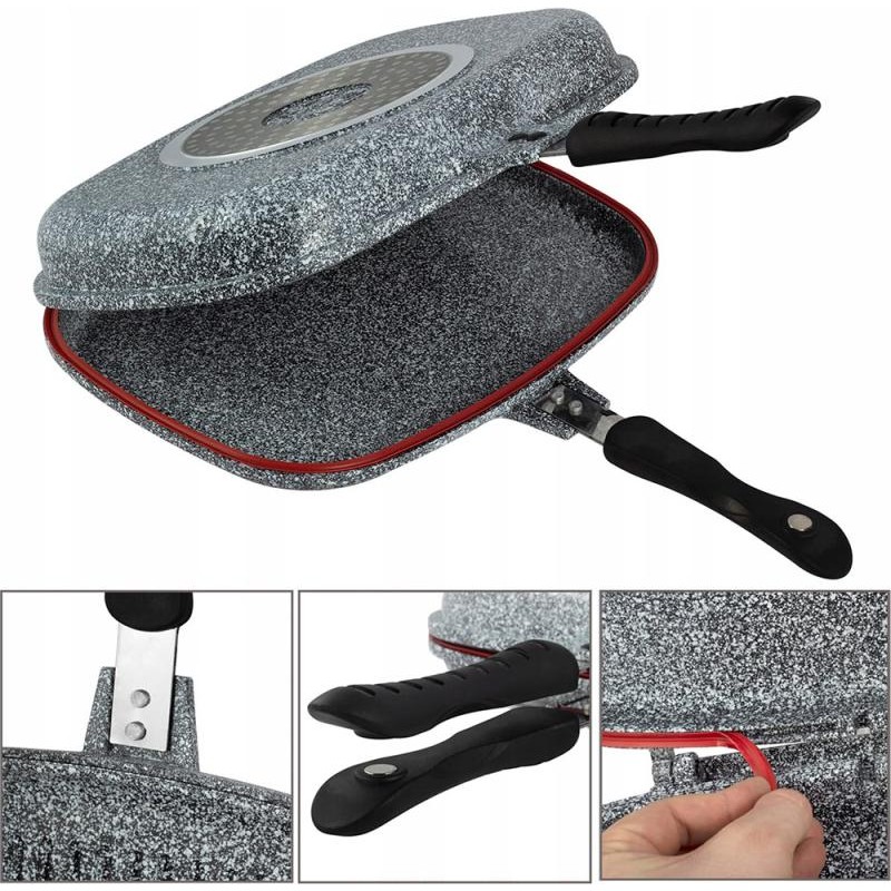 Сковорода для грилю Ofenbach Gal Pan Double 32x24x7cm з антипригарним покриттям NB-100516