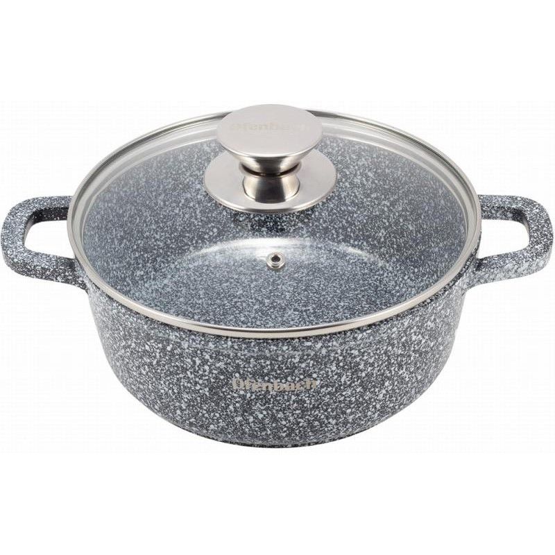 Каструля Ofenbach Snow Marble 4.5л індукційна з антипригарним покриттям NB-100501