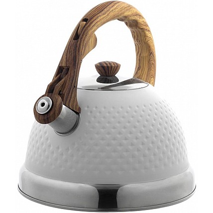 Чайник Ofenbach Whistling Kettle White 2.7л нержавеющая сталь со свистком, белый NB-100305WH