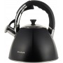 Чайник Ofenbach Augsburg Black 3.2л зі свистком, нержавіюча сталь, чорний NB-100308