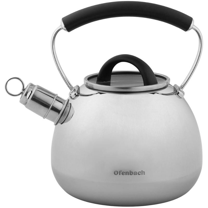 Чайник Ofenbach Magic Kettle 2,5 л зі свистком та скляною кришкою NB-100310