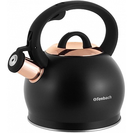 Чайник Ofenbach Rose 2л нержавеющая сталь, со свистком NB-100312