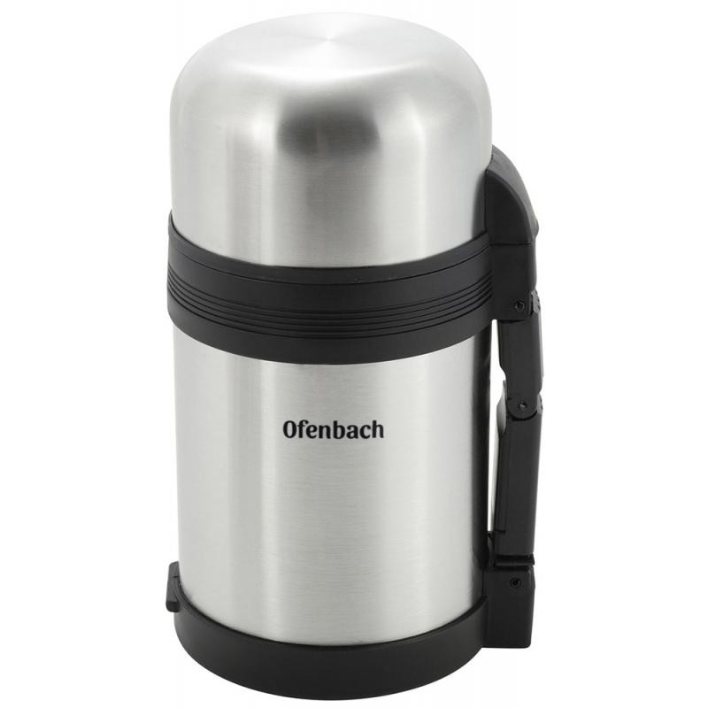 Термос Ofenbach 600 мл з нержавіючої сталі з ремінцем NB-101308