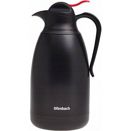 Термос-кувшин Ofenbach "Конференция" 2000мл, с вакуумной стальной колбой, черный/матовый NB-101333