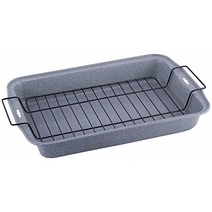 Деко Kamille Marble для випічки 37.5х26х5см з гратами