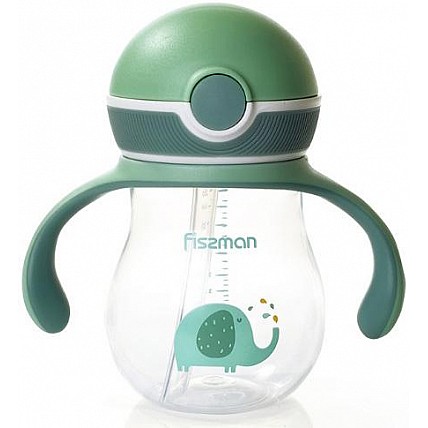 Бутылочка детская Fissman Babies "Слоненок" 260мл с ручками FN-6906