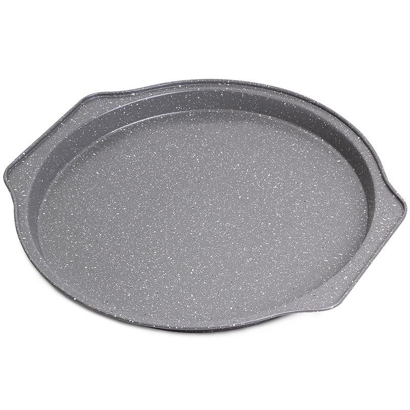 Форма-противень для выпечки пиццы Kamille Bakery Marble 35х33.5х2.5см KM-6015M