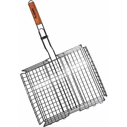Решетка для барбекю Kamille "Скаут" глубокая 38х28х6см KM-0705