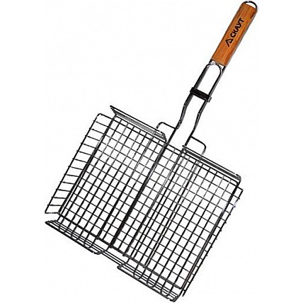 Решетка для барбекю Kamille "Скаут" глубокая 31х25х5.5см KM-0704