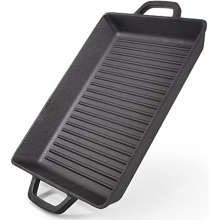 Сковорода-гриль чавунна Fissman Naestved 32.5х27х4см з литими ручками FN-4136