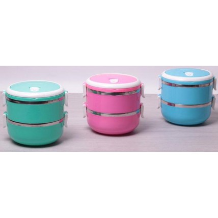 Ланч-бокс Kamille Food Box 2 ємності по 700мл, 16.5x15x15см KM-2128