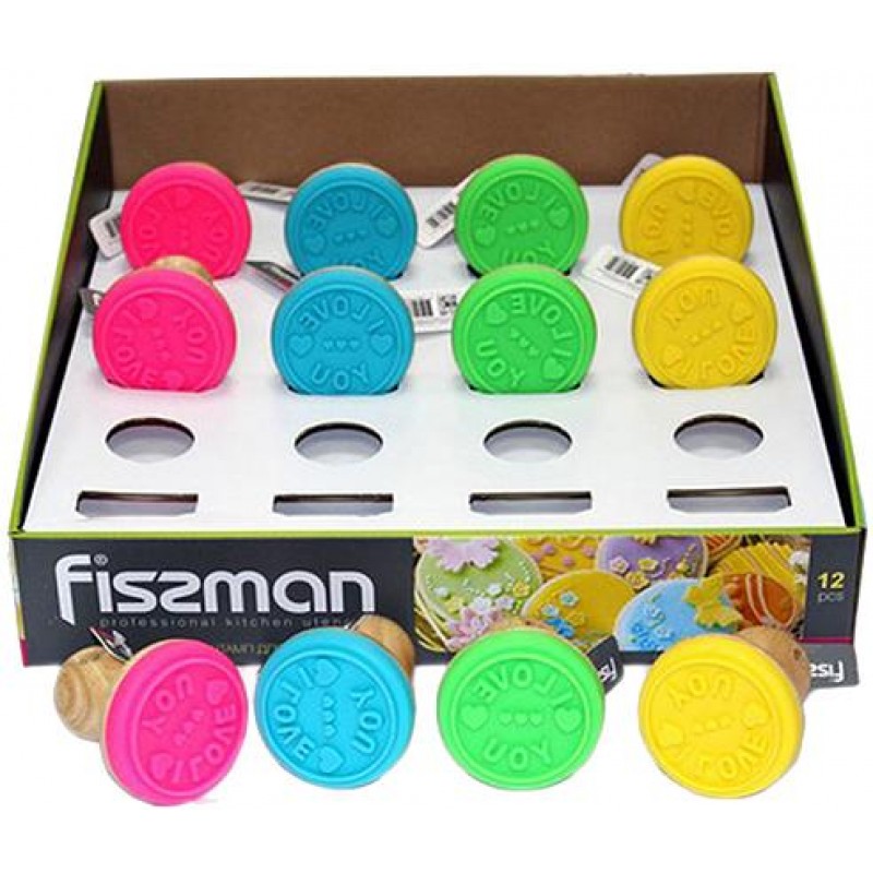 Fissman Cookie Stamp «I Love You» ø6см з дерев'яною ручкою FN-PR-7659