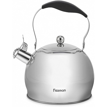 Чайник Fissman Elis 3л із нержавіючої сталі зі свистком FN-5907-N