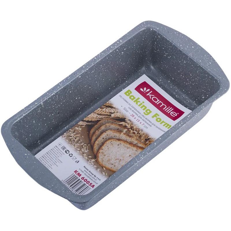 Форма Kamille Bakery Marble для выпечки 28х15х6.8см KM-6005A