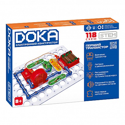 Конструктор электронный Doka 118 схем