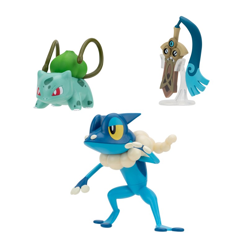 Набор игровых фигурок Pokemon W19 - Хонэдж, Бульбазавр, Фрогадир