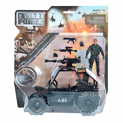 Игровой набор ELITE FORCE — ШТУРМОВАЯ МАШИНА «ДЕЛЬТА» (машина, фигурка, аксесс.)
