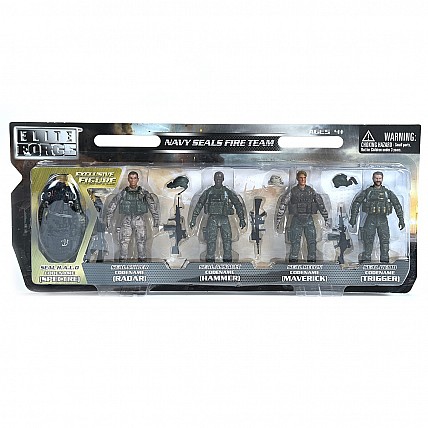Игровой набор фигурок солдат ELITE FORCE  — МОРСКИЕ КОТИКИ (5 фигурок, аксесс.)