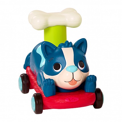 Машинка инерционная серии Лапкомобили - Песик, цвет океан