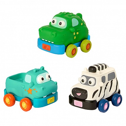 Игровой набор инерционных машинок - Автопарк сафари