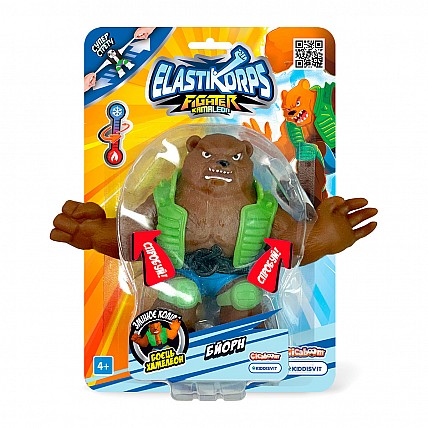 Стретч-игрушка Elastikorps серии Fighter Kamaleon – Боец-хамелеон