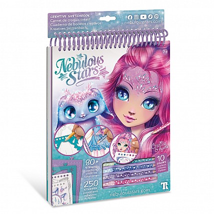 Набор для творчества – Скетчбук: Кристалия, мотивы самоцветов