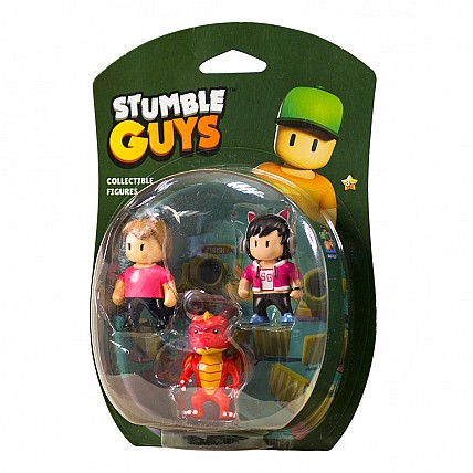 Набор коллекц. фигурок Stumble Guys - Оператор Джина, Дракон Инферно, Мисс Стамбл