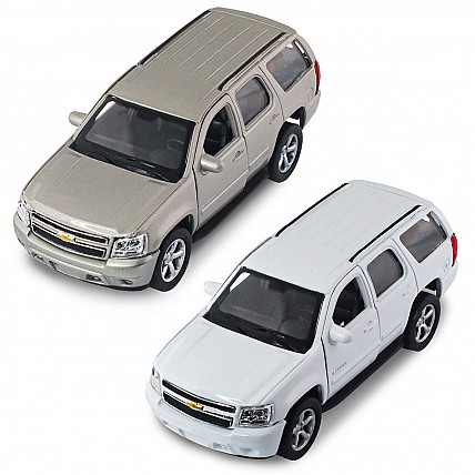 Автомодель - Chevrolet Tahoe 2008 (белый, серый)