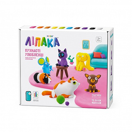 Меганабор пластилина Липака - Пушистые любимцы