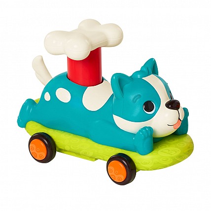 Інерційний автомобіль серії Lap Bobs — собака, бірюзовий колір
