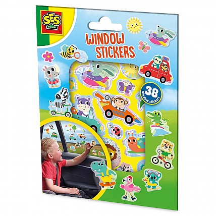 Набір наліпок на вікна - Веселі тварини