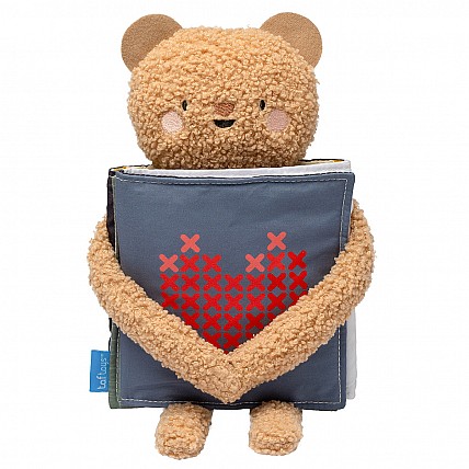 Розвиваюча книжка-розкладачка 2-в-1 – Обійми ведмежа