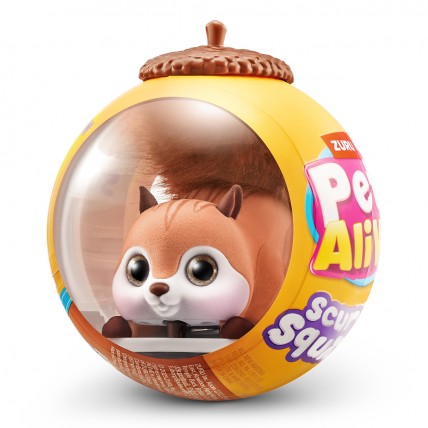 Интерактивная игрушка Pets Alive S1 – Белочка (коричневый)