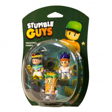 Набір колекц. фігурок Stumble Guys - Сенсей Фаєрфіст, Клеопатра, Кілер