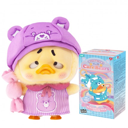 Колекційна м'яка іграшка з кільцем POP TOP 1983toys серії Upset Duck x Care Bears - Будь веселкою