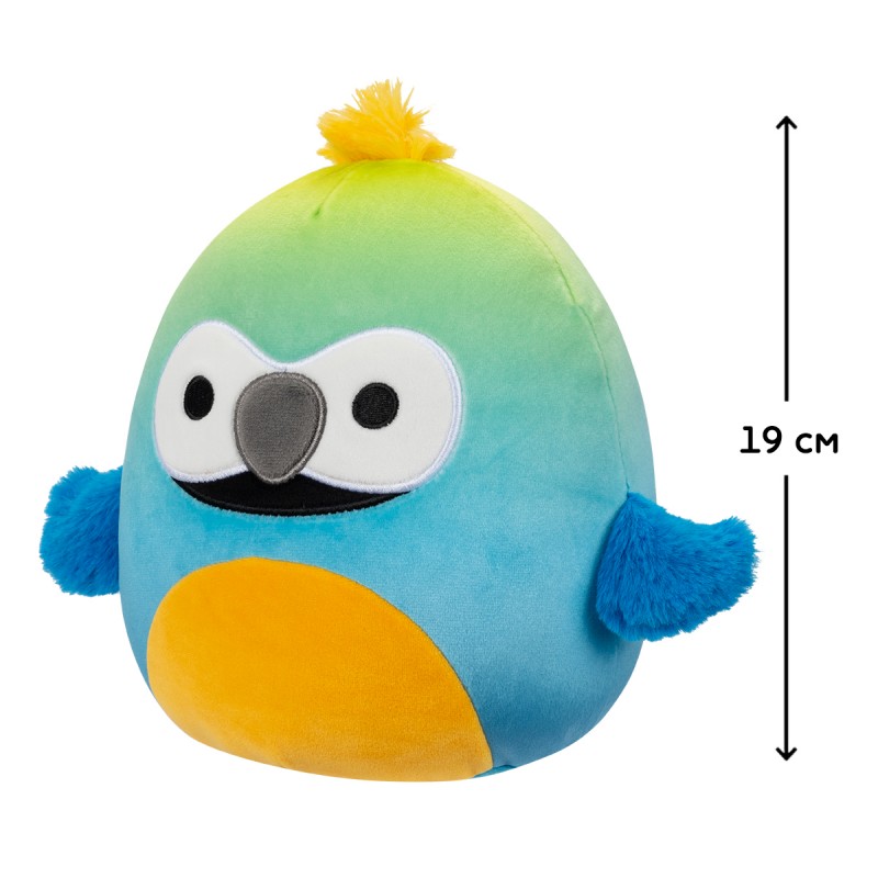 М'яка іграшка Squishmallows – Макао Баптіз (19 cm) М'яка іграшка Squishmallows – Макао Баптіз (19 cm)