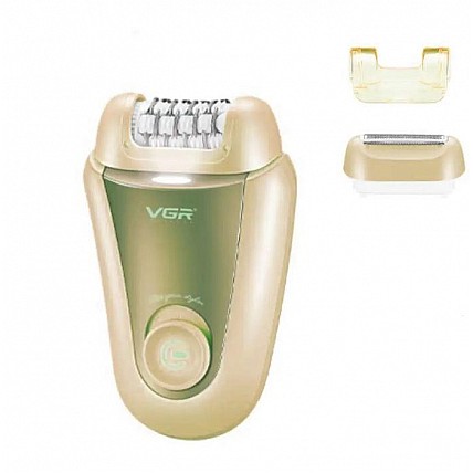 Жіночий багатофункціональний акумуляторний епілятор GOLD VGR V-758 GOLD 2в1 електробритва жіноча