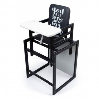 2in1 High Chair Graphite White