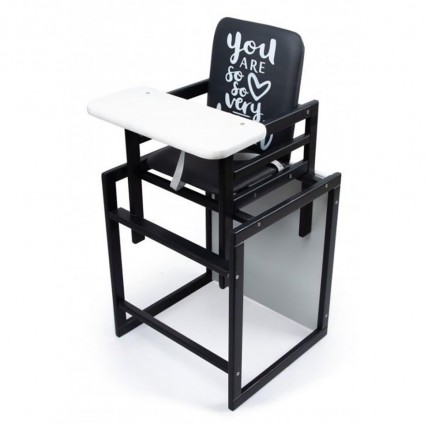 2in1 High Chair Graphite White
