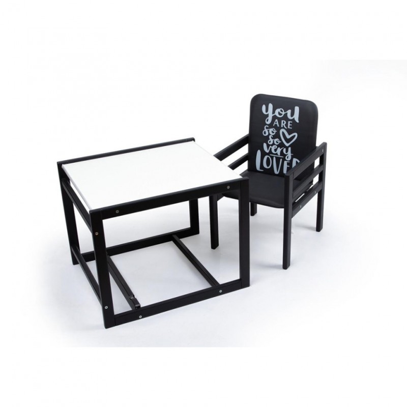 2in1 High Chair Graphite White