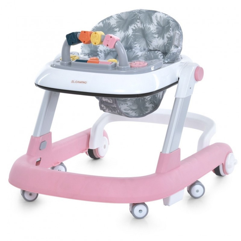 Ходунки детские MULTIWAY ME 1163 Pink, с погремушкой