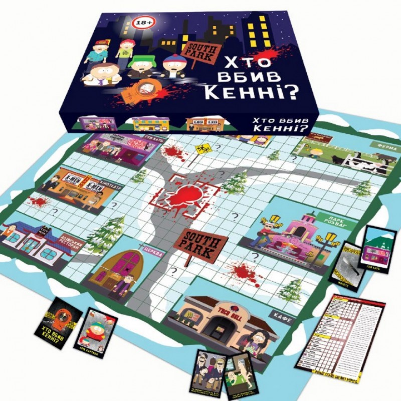 Настільна гра "Хто вбив Кенні?" PLR-0033, 18+