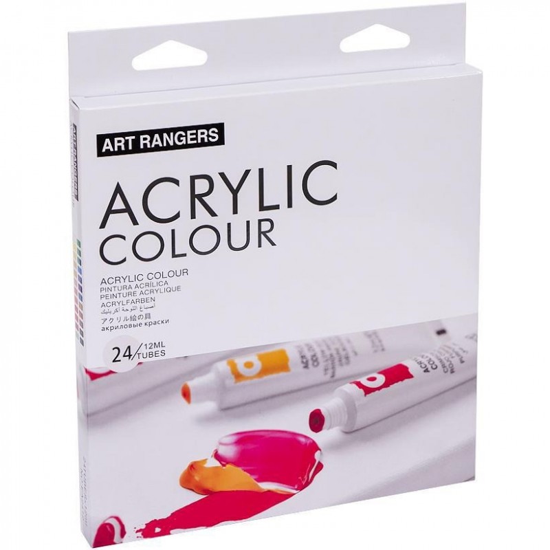 Набір акрилових фарб "Art Ranger Acryliс" EA2412, 12 мл 24 кольори