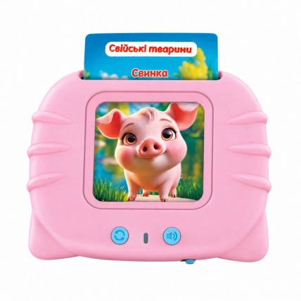 Інтерактивний "Картрідер Знань" 84499(Pink) USB, 112 двосторонніх карток