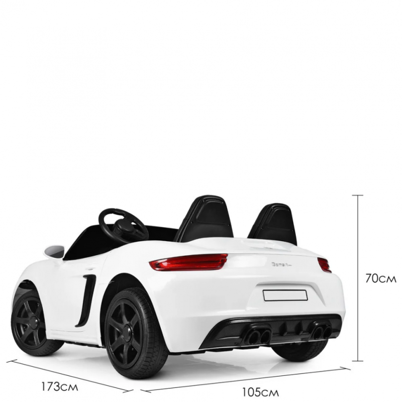 Дитячий електромобіль Bambi Racer M 4055AL-1, двомісний, швидкість до 15 км/год, навантаження до 100 кг Дитячий електромобіль Bambi Racer M 4055AL-1, двомісний, швидкість до 15 км/год, навантаження до 100 кг