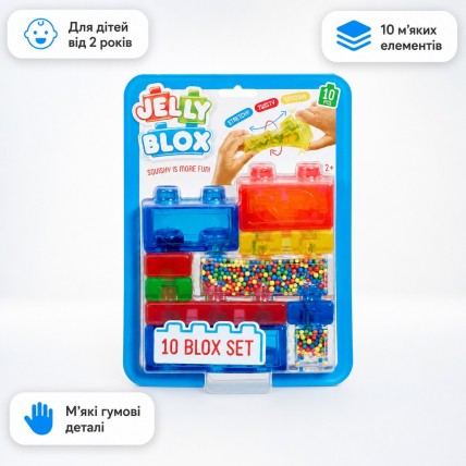 Конструктор Jelly Blox «Джеллі-фантазія» 934840, 10 м’яких гумових елементів