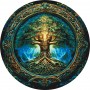 Картина по номерам "Дух древнего леса" OR2003 диаметр 50 см